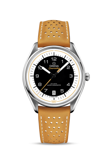 Omega Seamaster Master Co-Axial 39.5 Olympic Timekeeper Stainless Steel / Black / Yellow